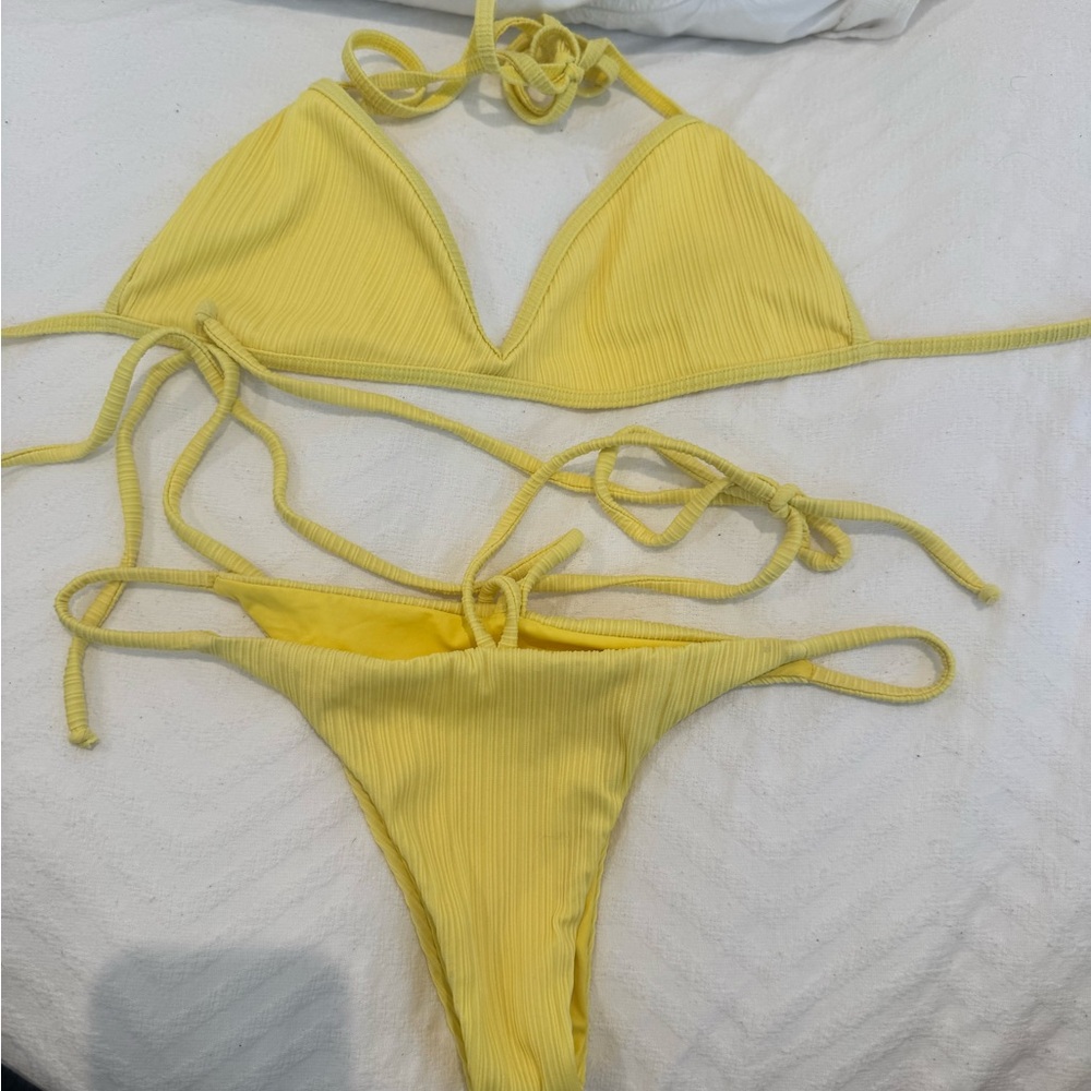 Frankie's Bikinis Sunny Yellow Set